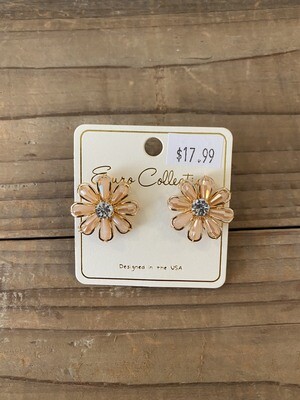 Blush Flower Earrings