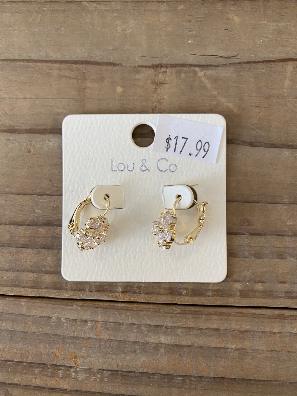 Leverback Flower Earrings