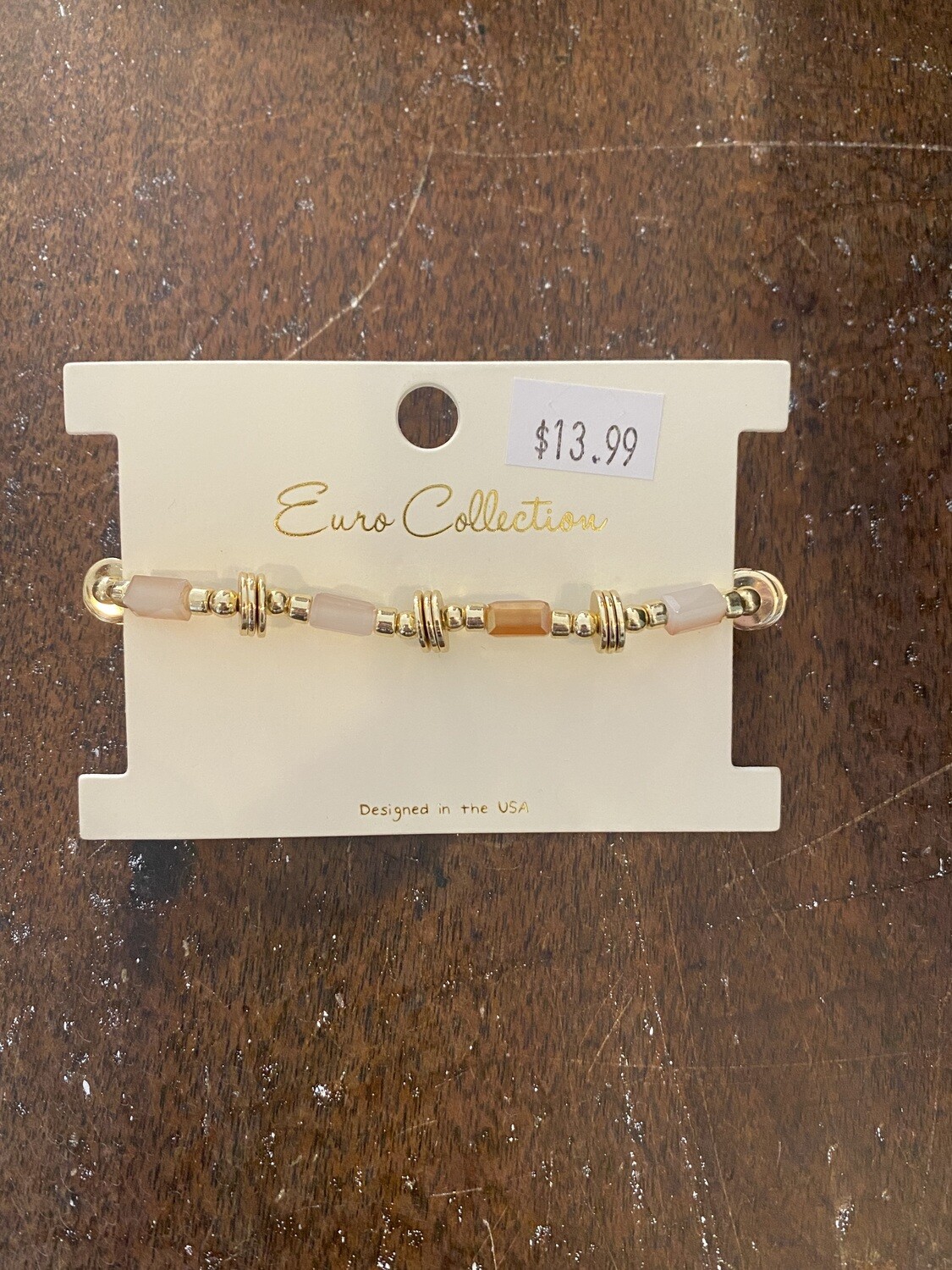 Gold & Glass Bracelets 