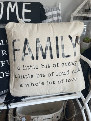 Family Life Webbing Pillow