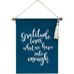 Fabric Gratitude Sign Wall Hanging
