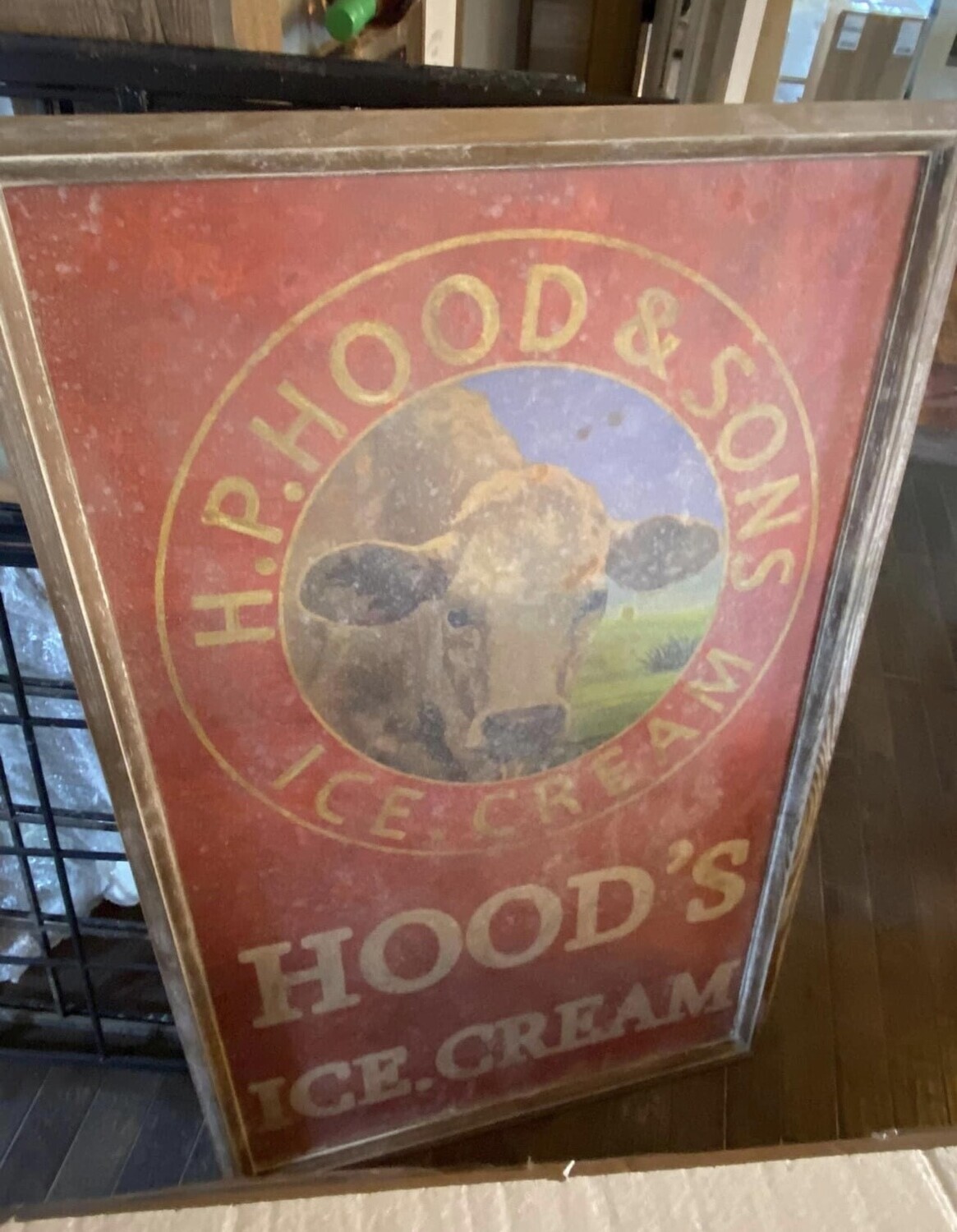 Hood's Ice Cream Sign