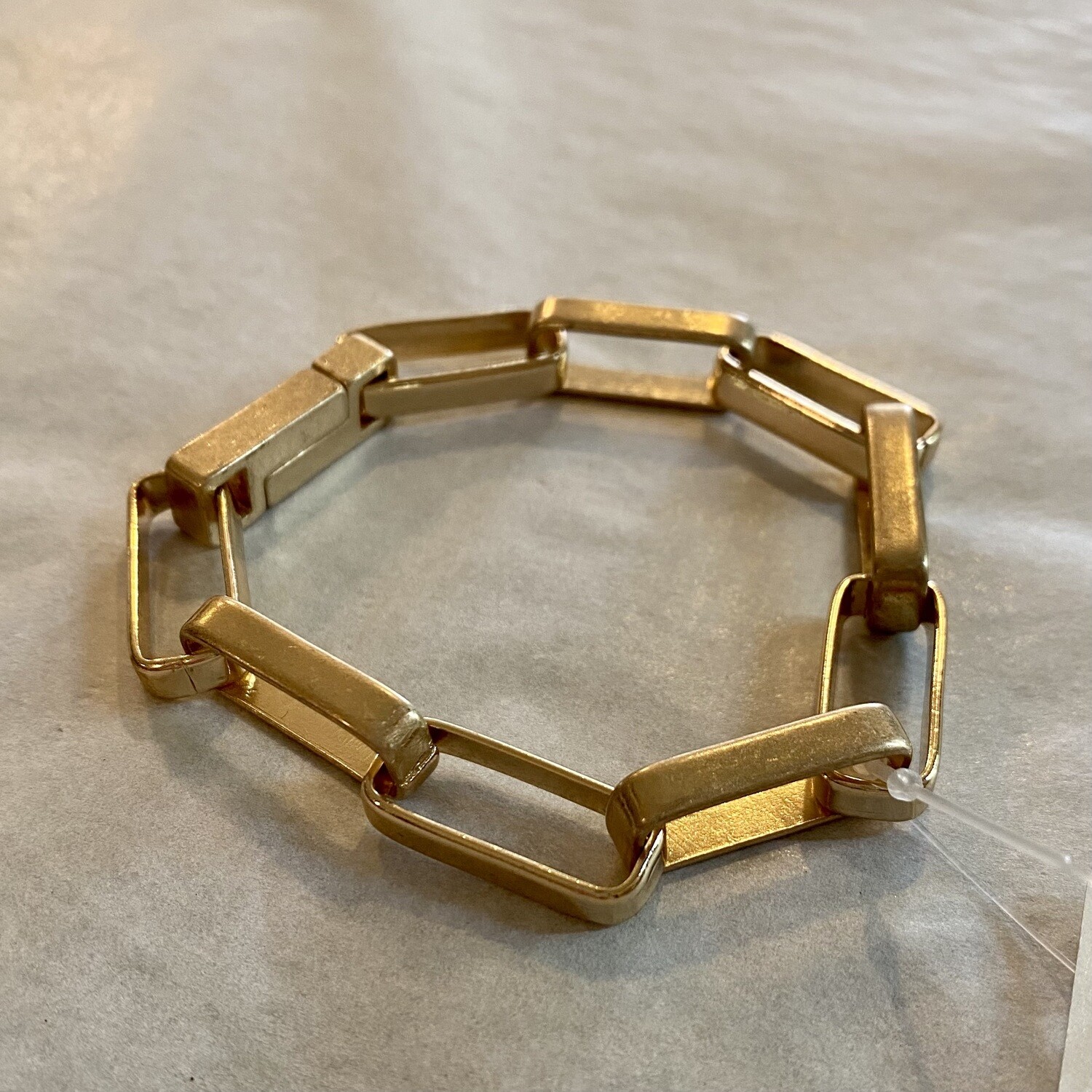 Magnetic Worn Gold Chain Bracelet
