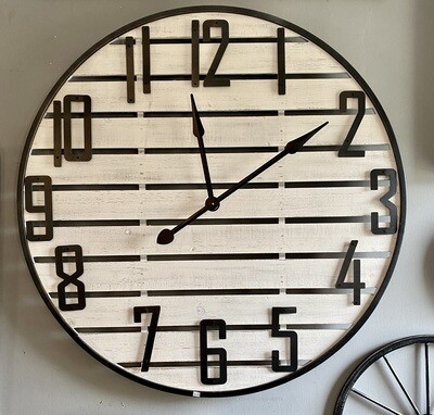 Black and White Clock