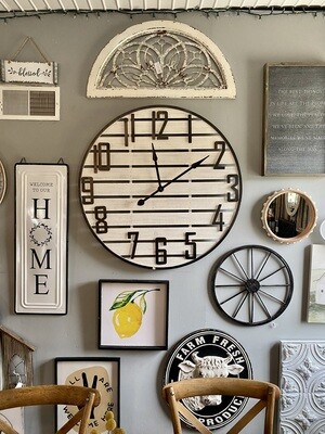 Black and White Clock