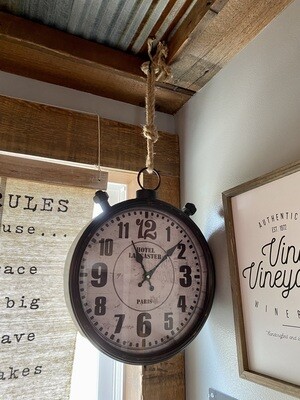 Wall Clock with Rope