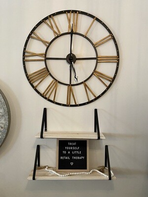 Black and Gold Clock 