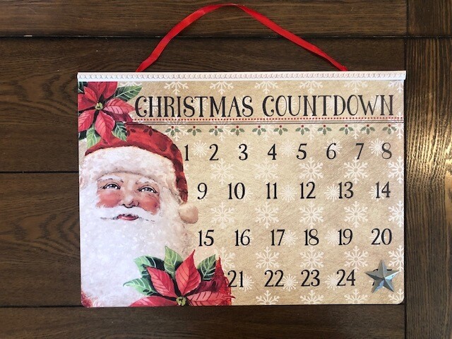 Beaded Christmas Countdown W/ Star