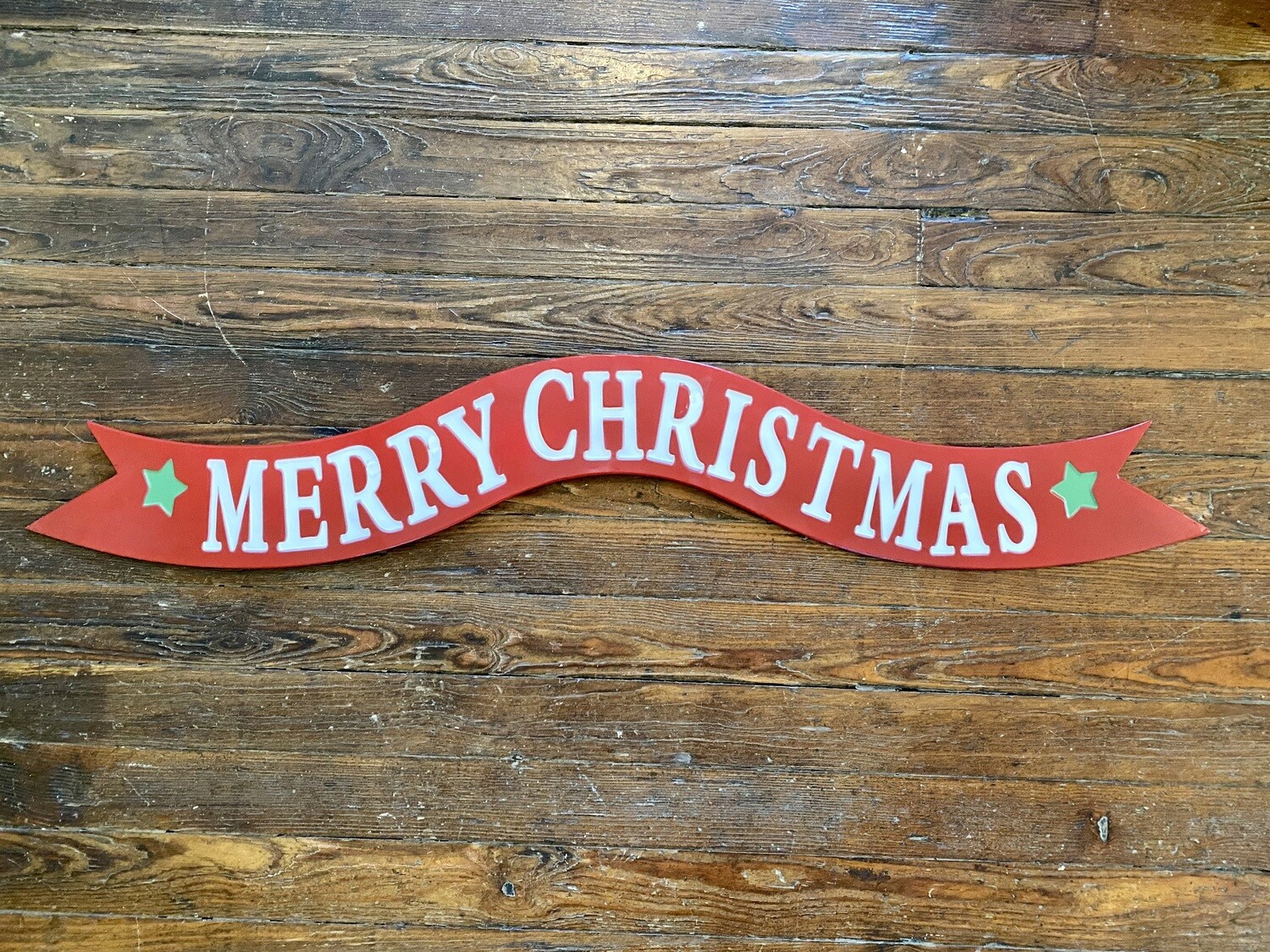 Metal Merry Christmas Banner