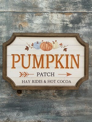 Pumpkin Patch & Hay Rides Sign