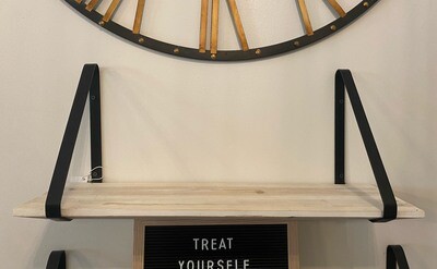 Triangle Bracket Wood Shelf