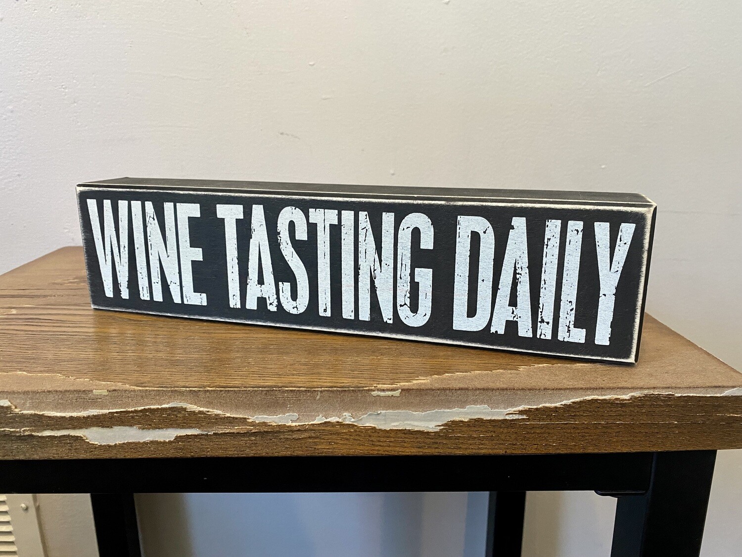Wine Tasting Box Sign