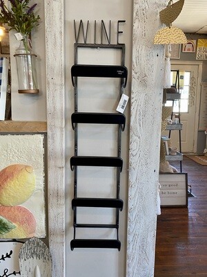 Metal Wine Holder With Chalkboard