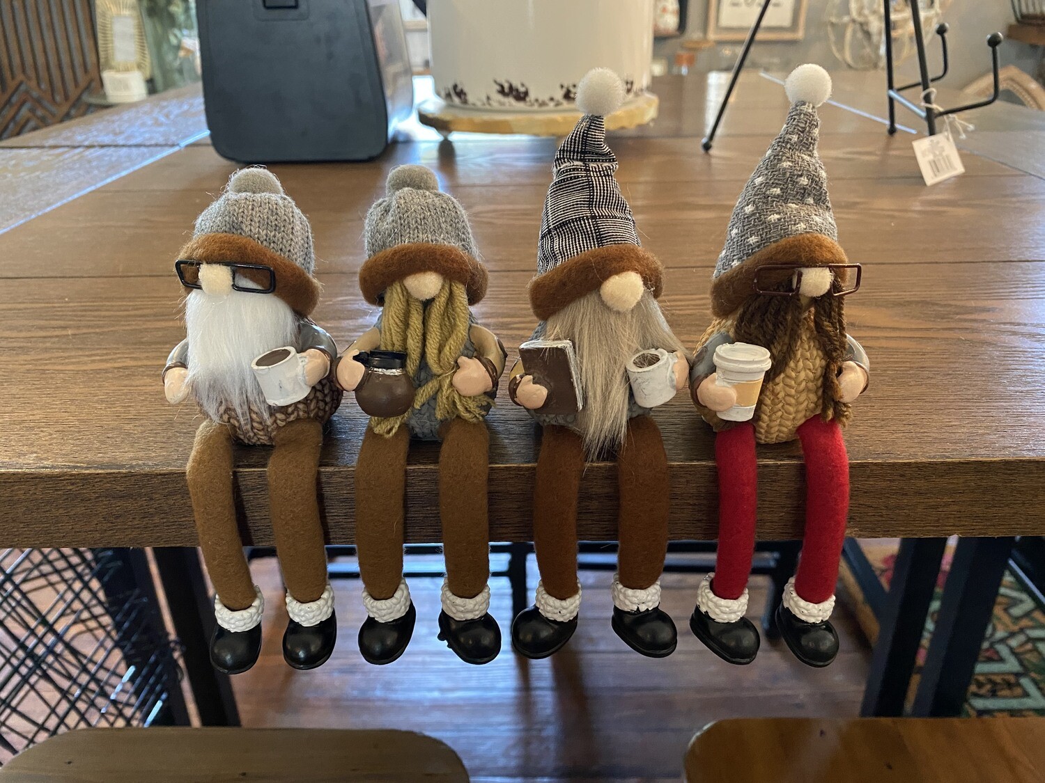 Coffee Shelf Sitting Gnomes