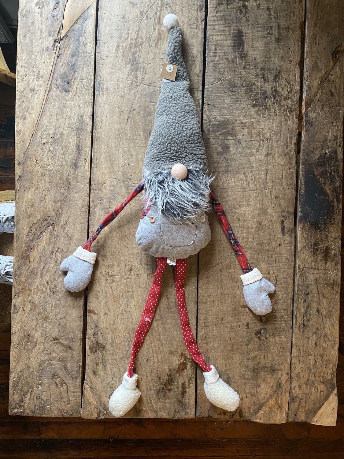 Grey XL Dangle Arm Gnome