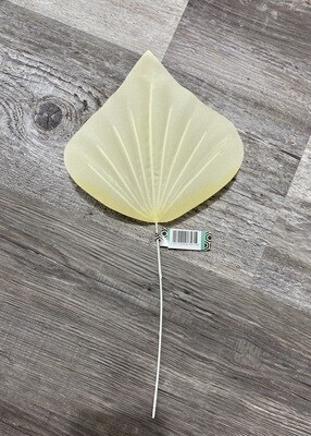 Cream Teardrop Palm Leaf
