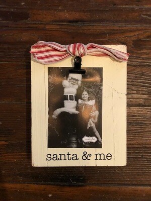 Santa and Me Frame