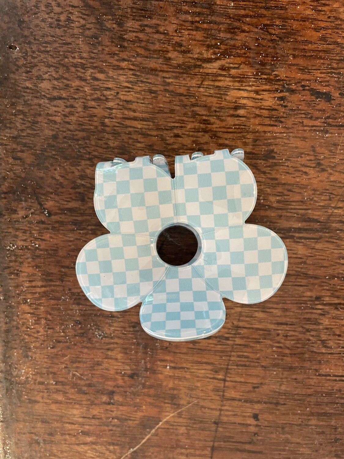 Flower Checkered Print