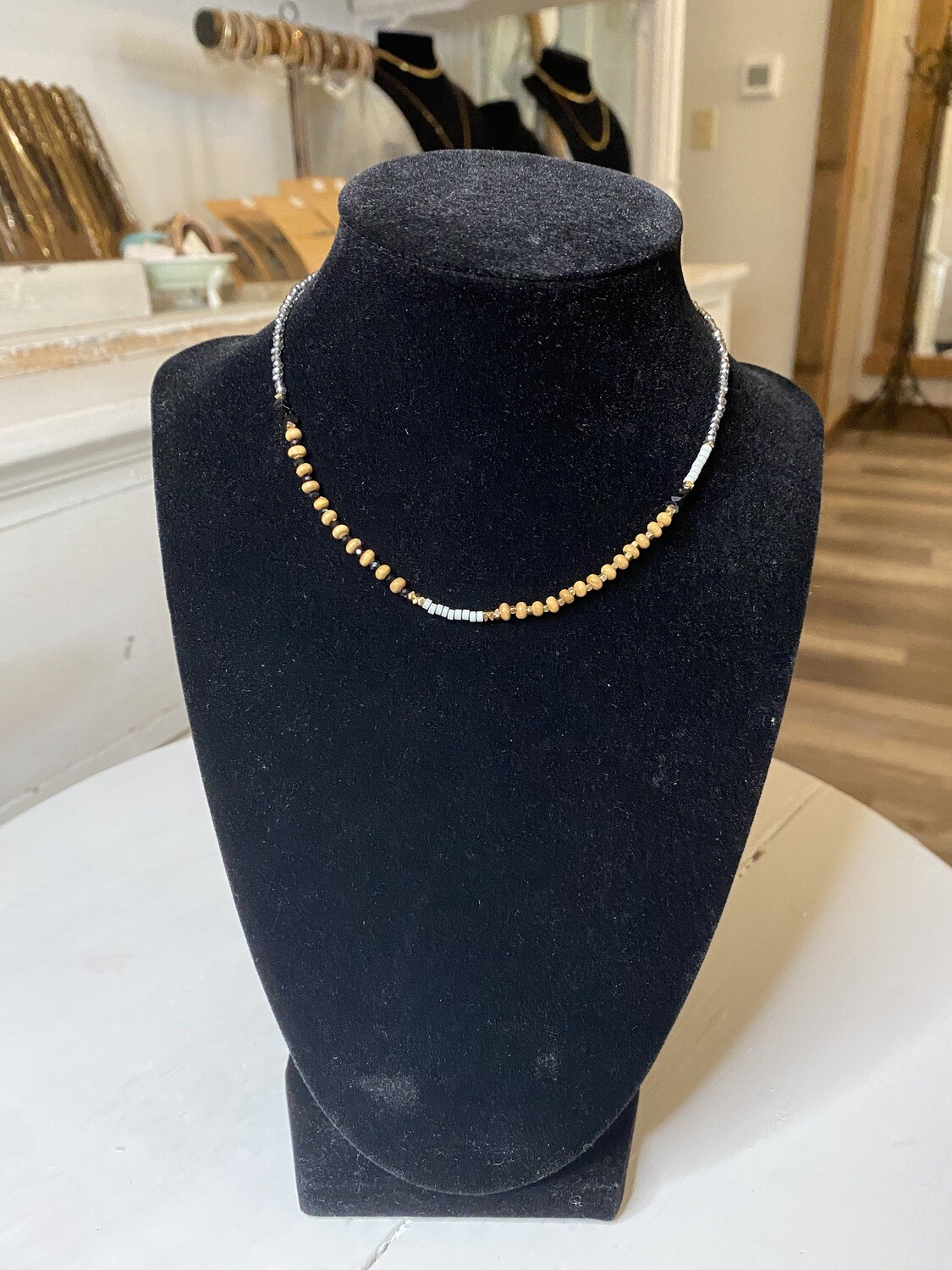 Beaded Necklaces, Color: Gray