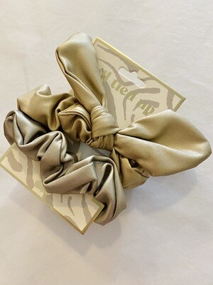 Leather Scrunchies