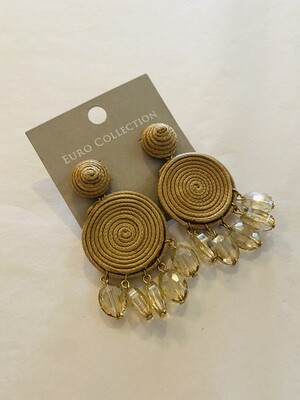 Cord & Crystal Earrings