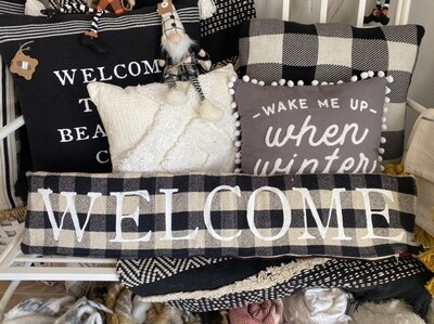 Reversible Check Pillow