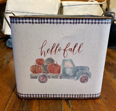 Pumpkin Truck Bin
