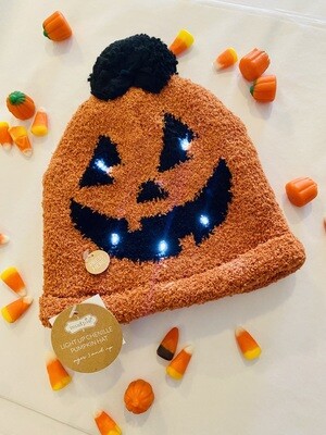 Light Up Pumpkin Hat