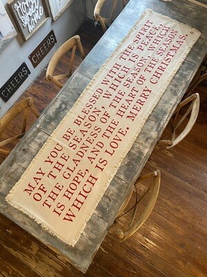 Everyday/Christmas Reversible Blessing Table Runner