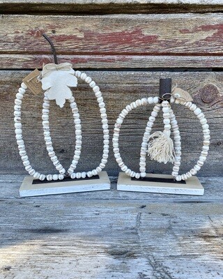 Beaded Pumpkin Sitters
