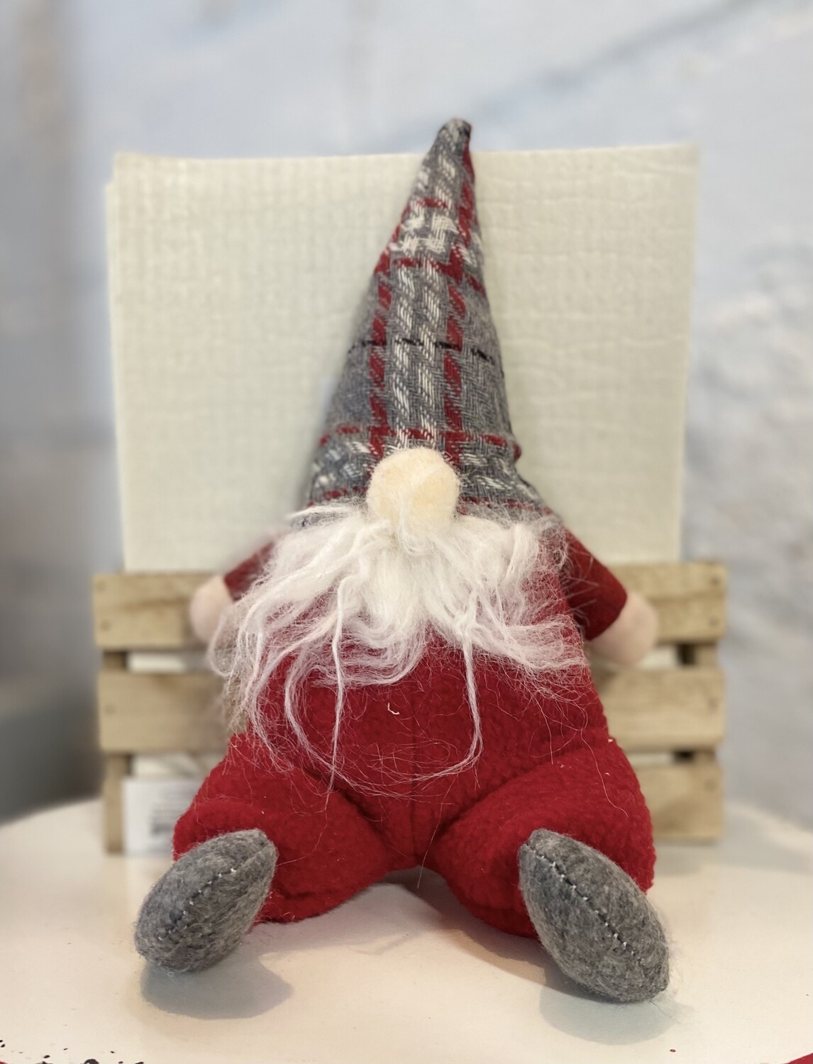 Red Sitting Gnome