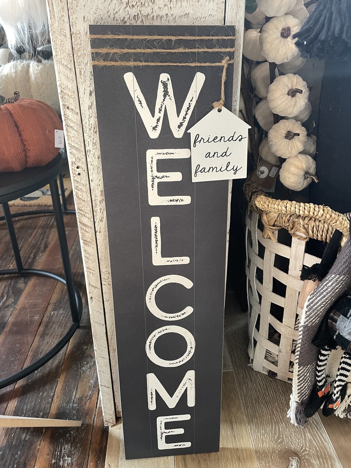 Welcome Sign with House Tag