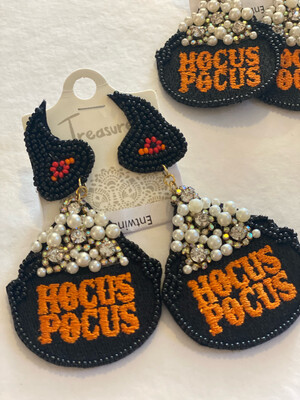 Hocus Pocus Beaded Earrings