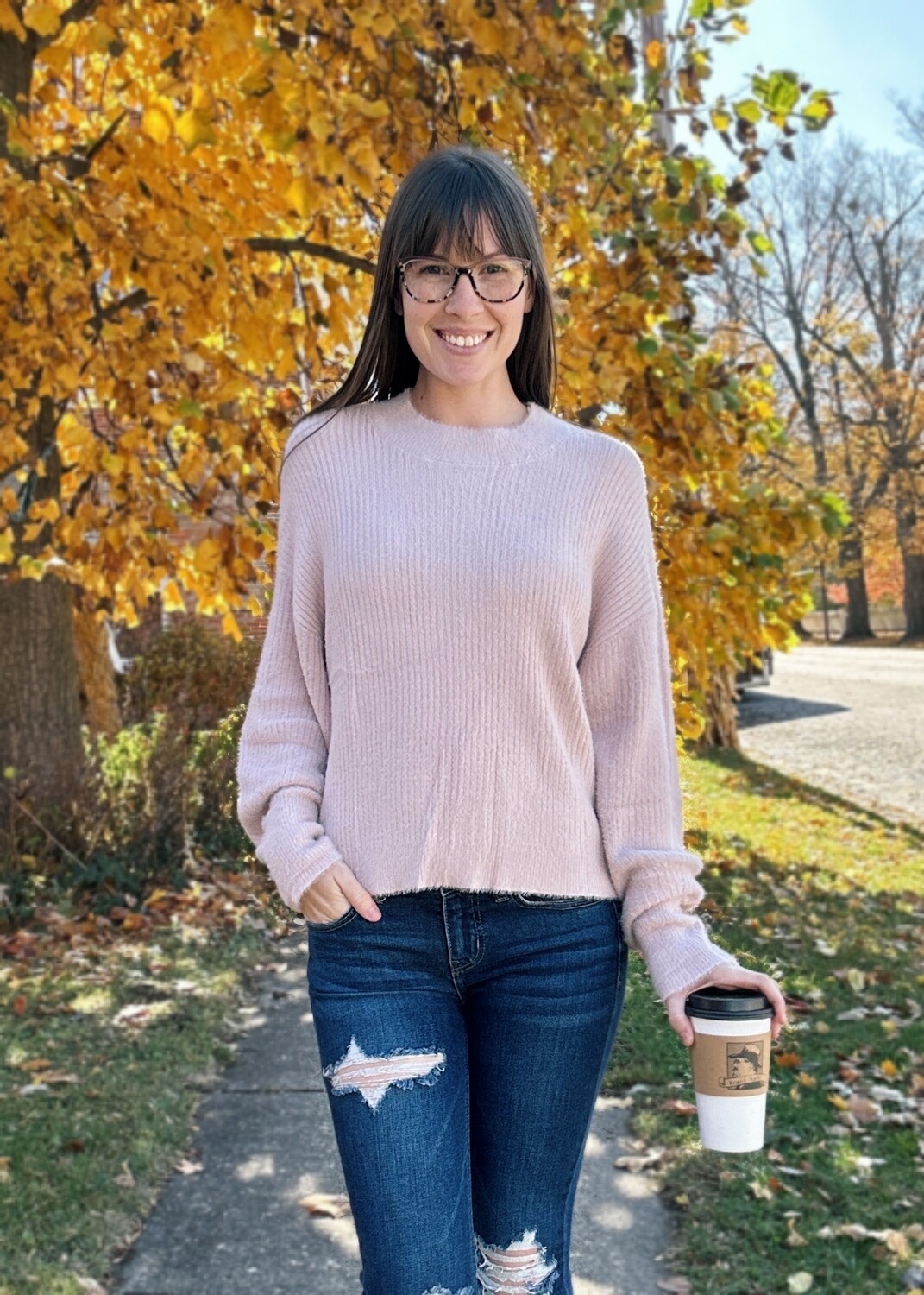 Soft Knitted Long Sleeve with Puffy Arms
