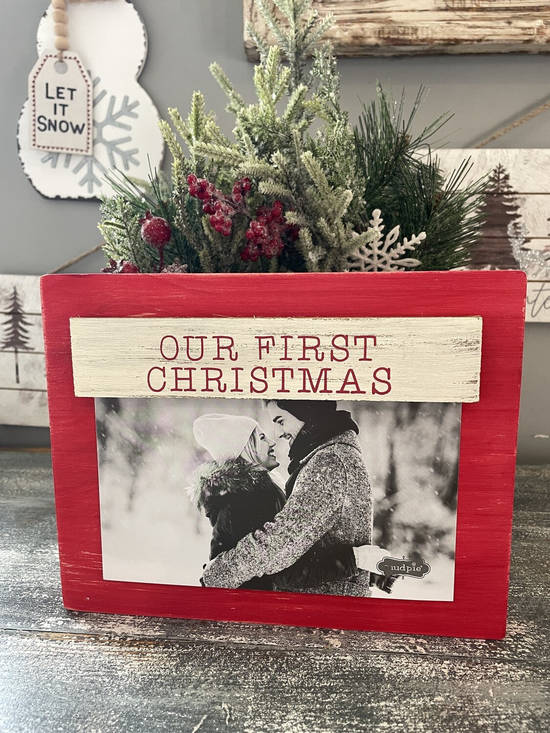 Our First Christmas Magnetic Picture Frame