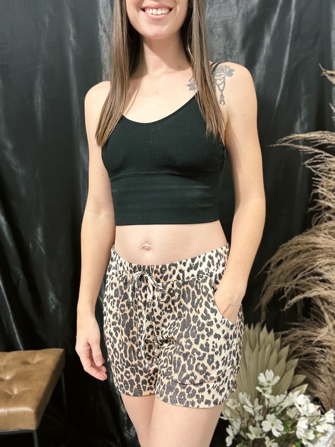 Cheetah Print Lounge Shorts