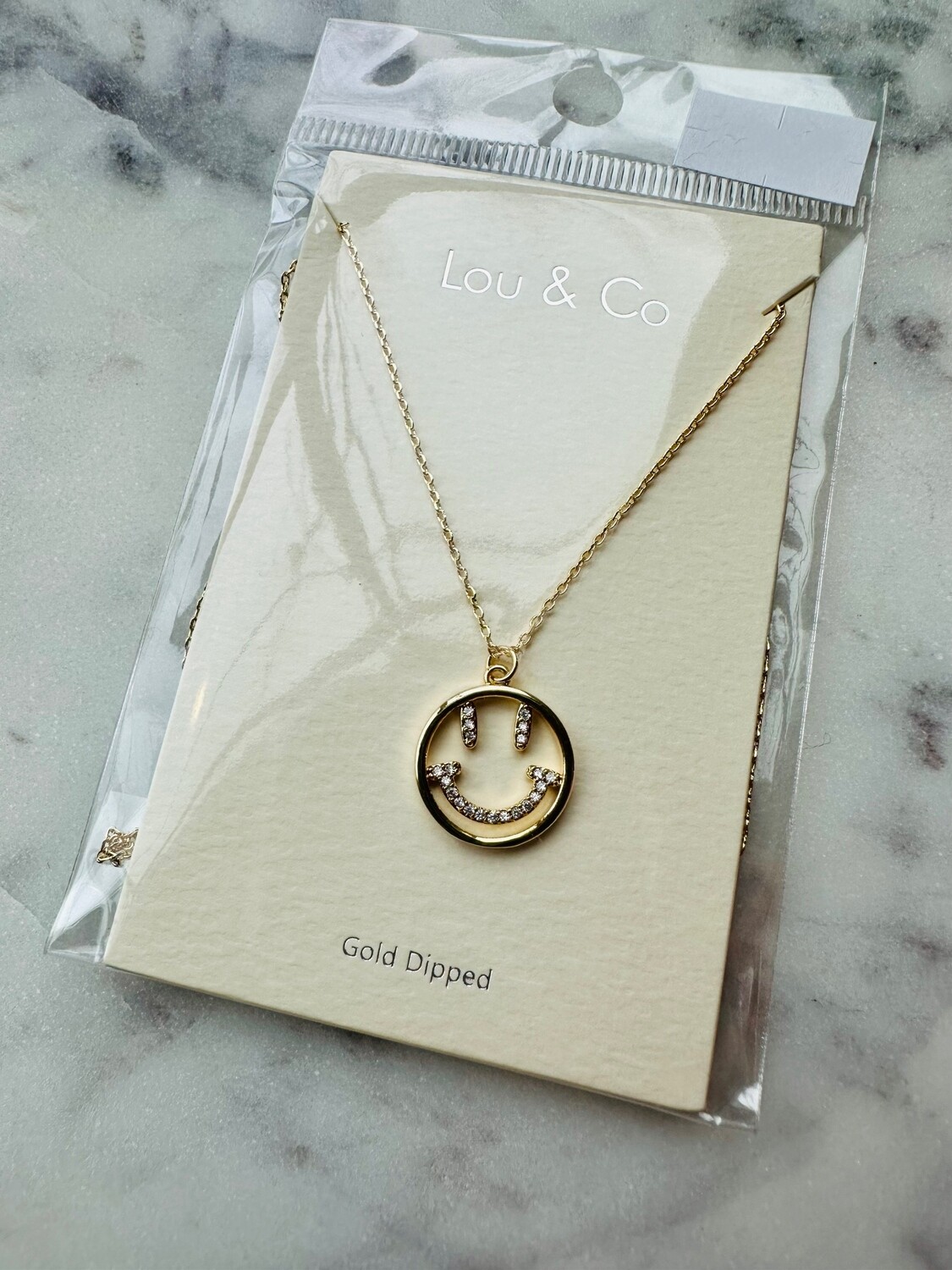 Smiley Face Dainty Necklace