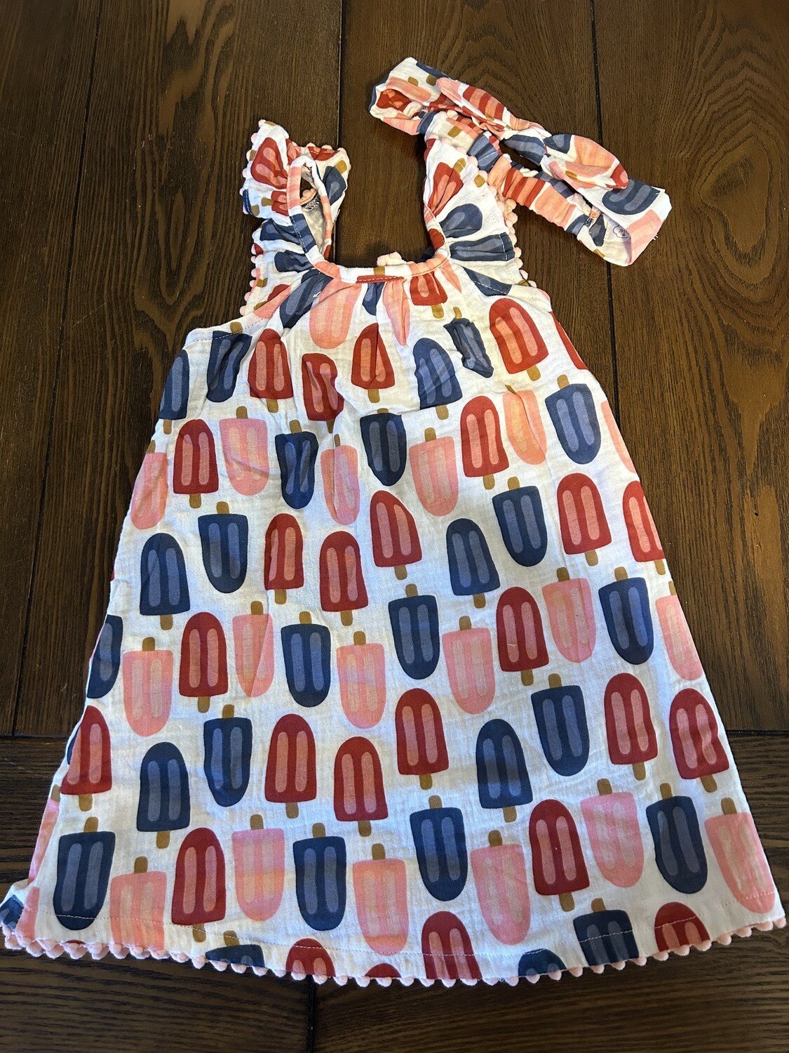 Popsicle Woven Dress with Headband