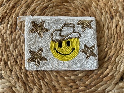 Smiley Cowgirl Hat Coin Purse