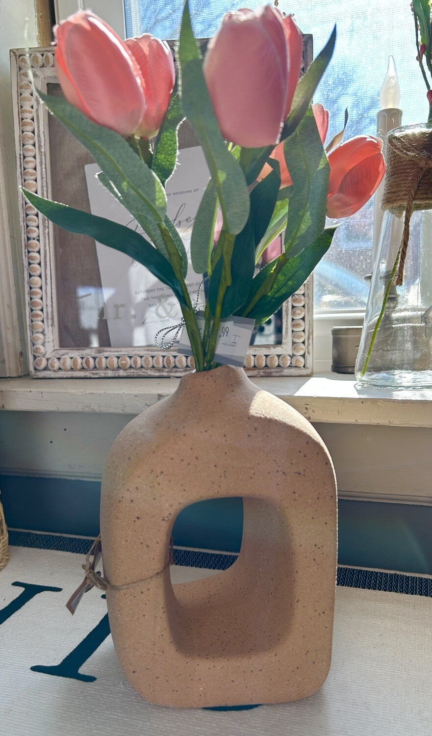 Terracotta Bookend Vase