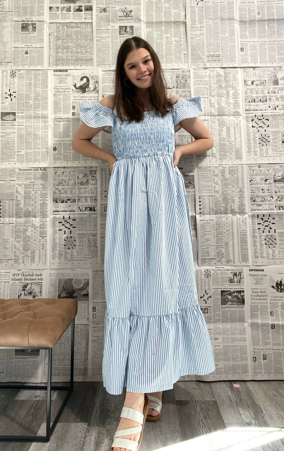 Keya Smocked Maxi Dress