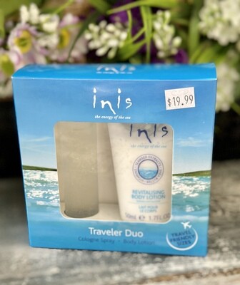 Inis Traveler Cologne and Body Lotion Set 