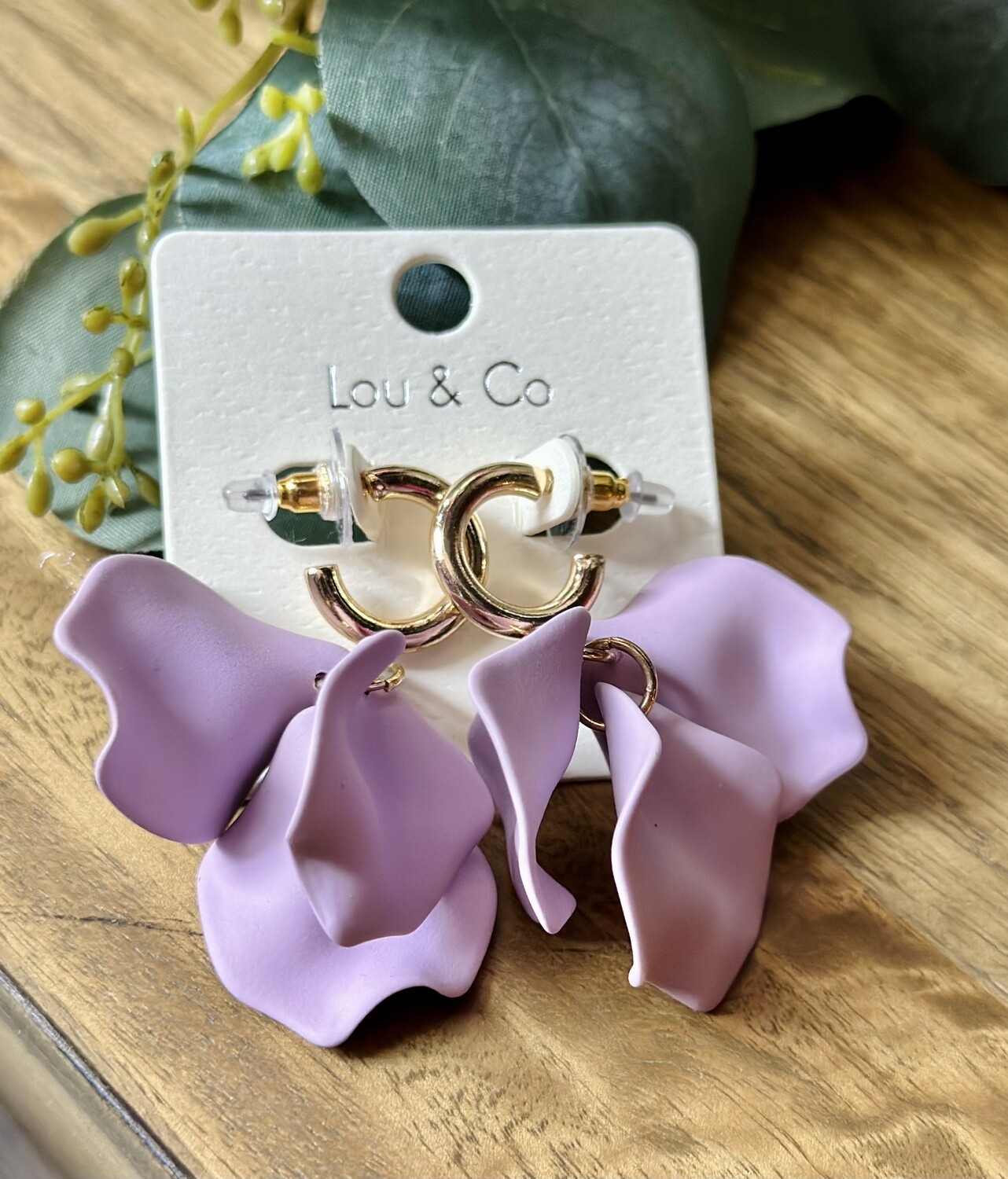 Flower Petal Statement Earrings