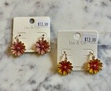 Enamel Flower Earrings