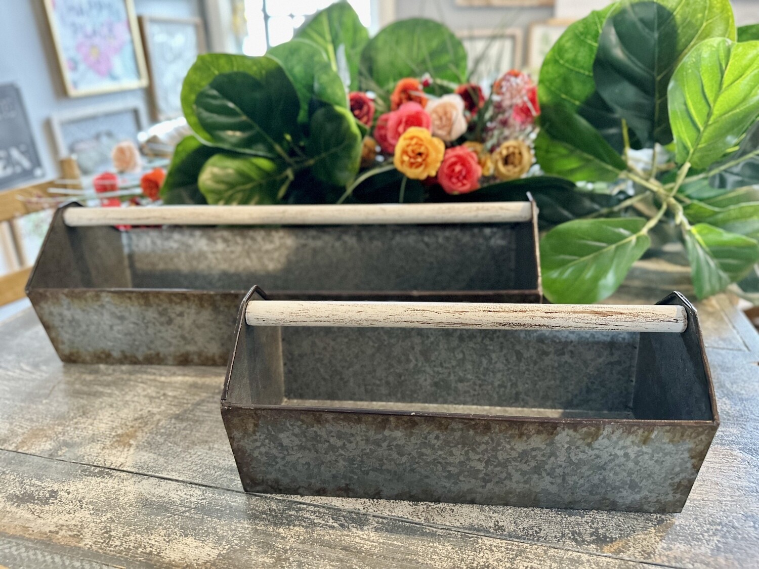 Galvanized Planters