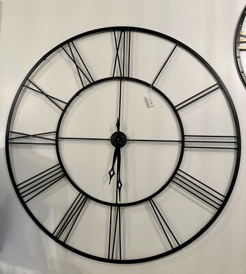 Black Roman Numeral Wall Clock
