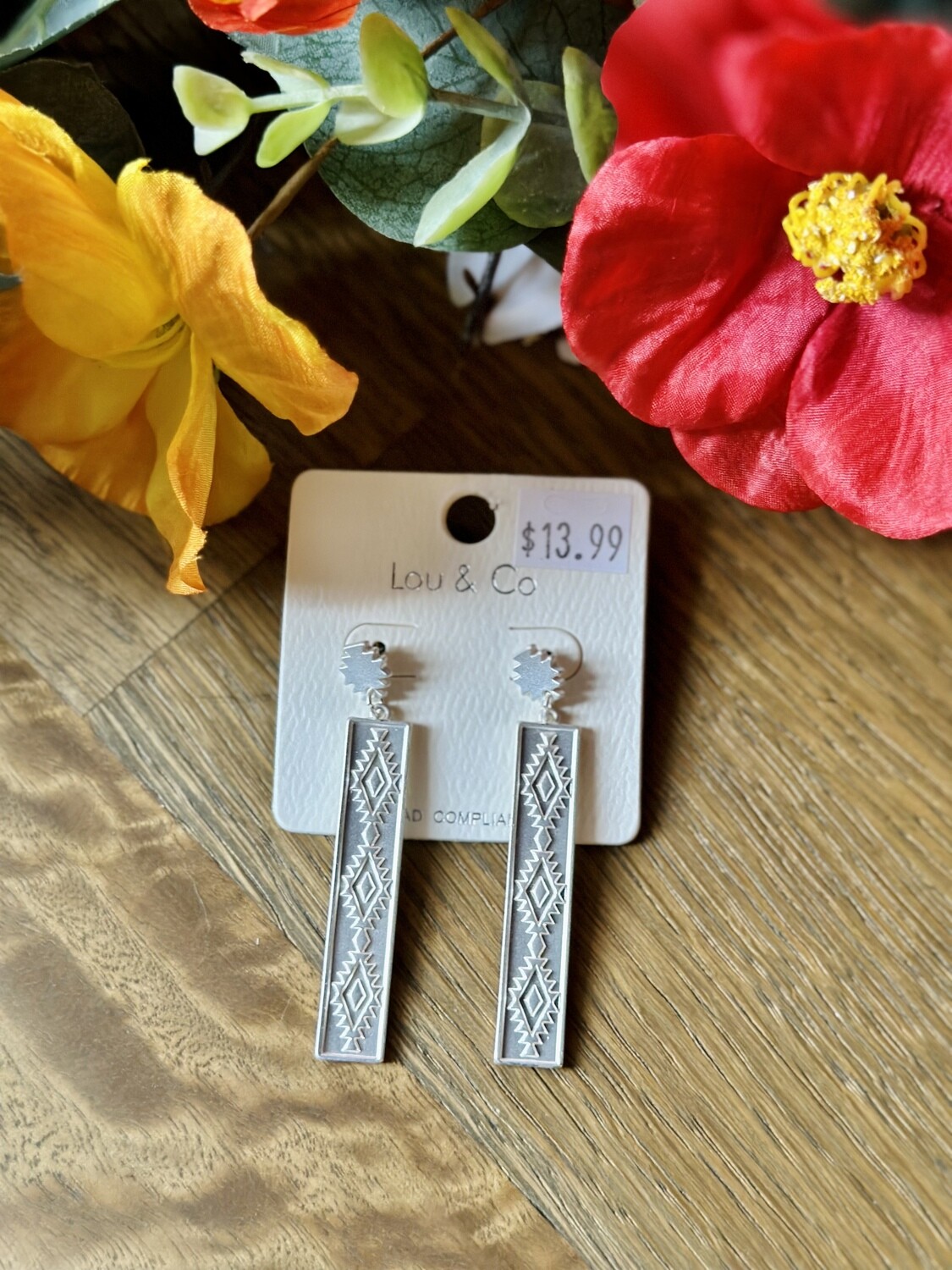 Bar Aztec Earrings