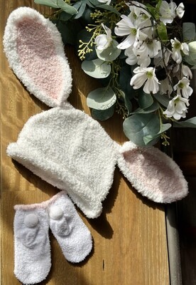 Bunny Hat and Sock Set