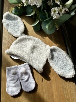 Bunny Hat and Sock Set