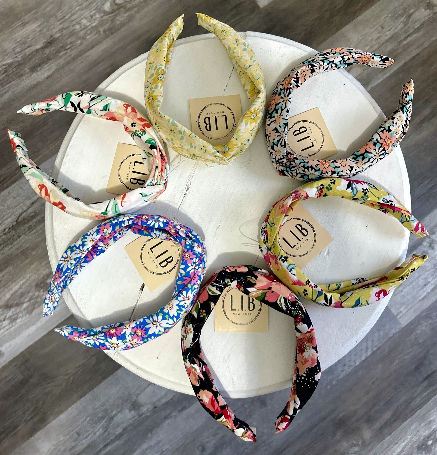 Flower Print Twist Headband